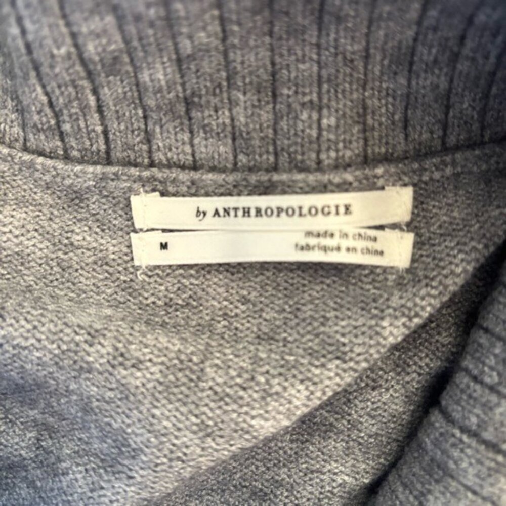 Anthropologie Gray Paloma Knit Tunic Sweater Gray - Picture 8 of 8